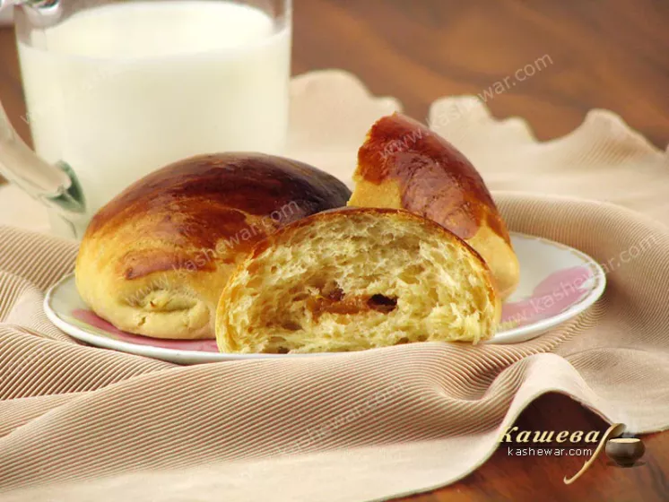 Bagels with dried apricots - recipe with photo, pastries