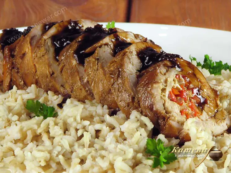 Stuffed turkey breast roll – recipe with photo