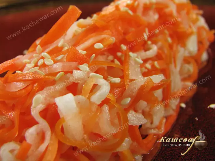 Carrot and Daikon Salad (Namasu) – recipe with photo, Japanese cuisine