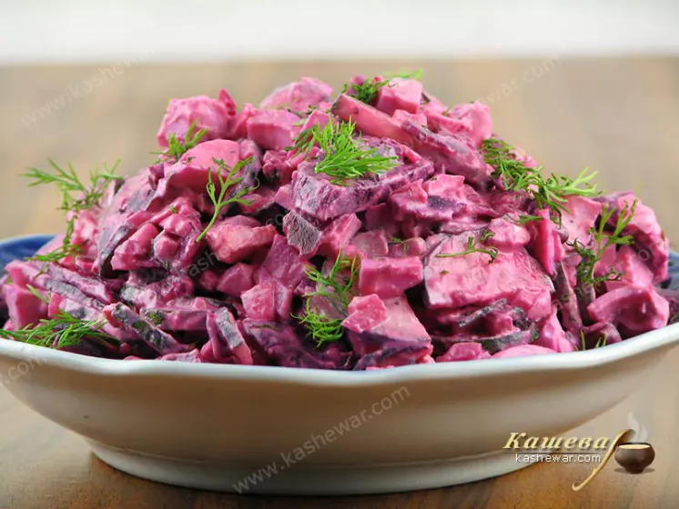 Salad of beets and cucumbers – recipe with photo, belarusian cuisine
