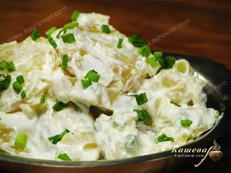 Potato and sour cream salad – recipe with photo, armenian cuisine