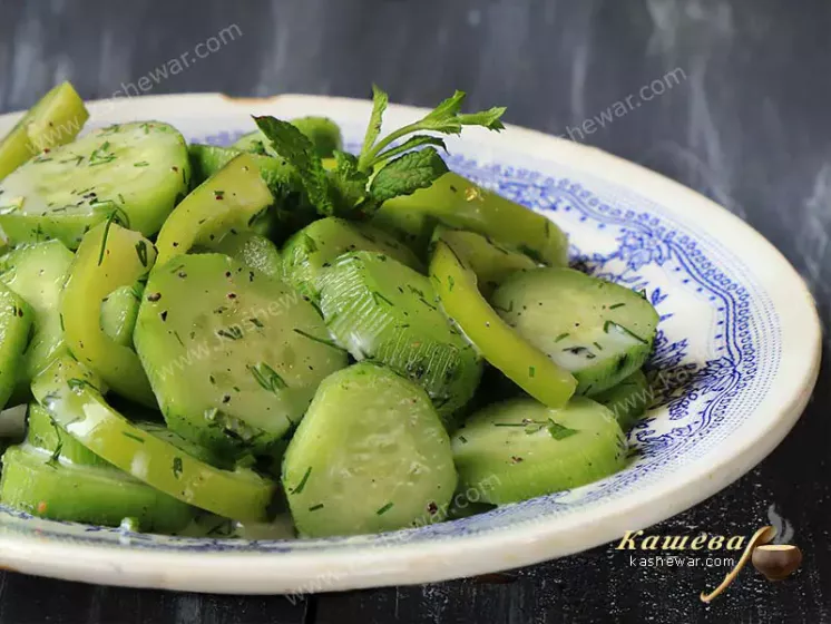 Салат из огурцов и кефира – рецепт с фото, еврейская кухня