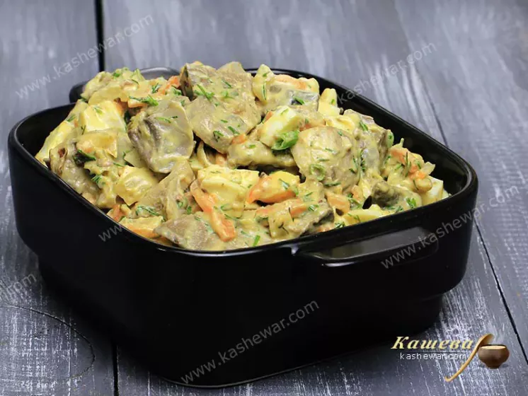 Liver salad – recipe with photo, British cuisine