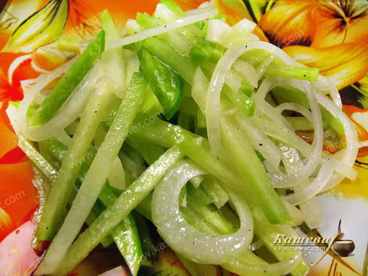 Green radish salad (Sai) – recipe with photo, Uzbek cuisine
