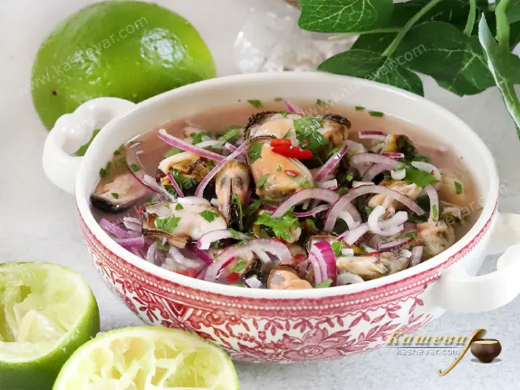Ceviche of mussels – recipe with photos, Spanish cuisine