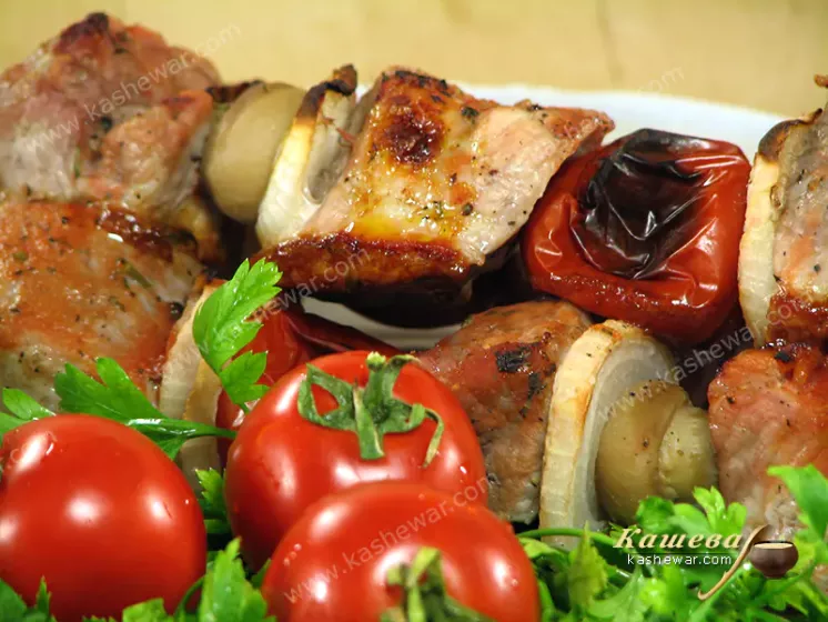 Shish kebab in the oven - recipe with photo, Georgian cuisine