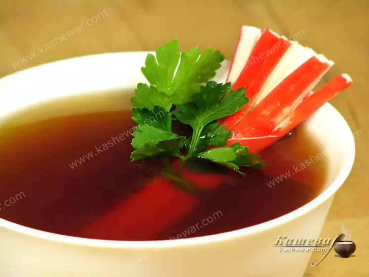 Soup with crab sticks (Osumashi) – recipe with photo, Japanese cuisine