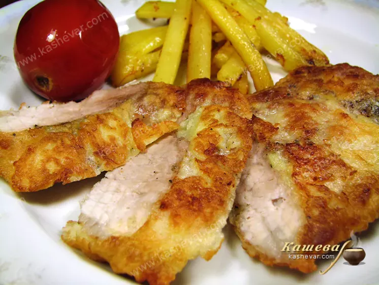 Pork chop in dough - recipe with photo, Moldavian cuisine