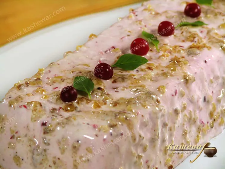 Cottage cheese cranberry ice cream – recipe with photo, American cuisine