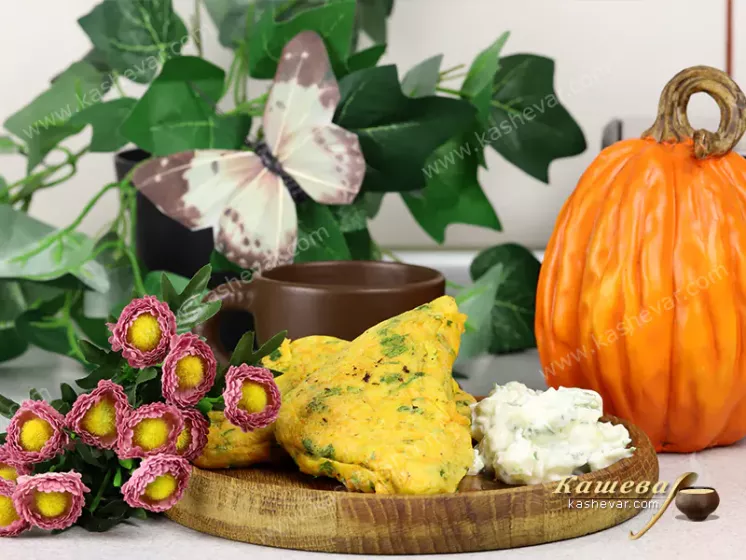 Pumpkin-ginger pancakes in a sandwich maker - recipe with photos, baking
