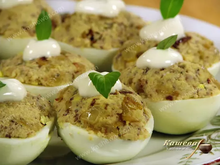 Eggs stuffed with fish – recipe with photo, Belarusian cuisine