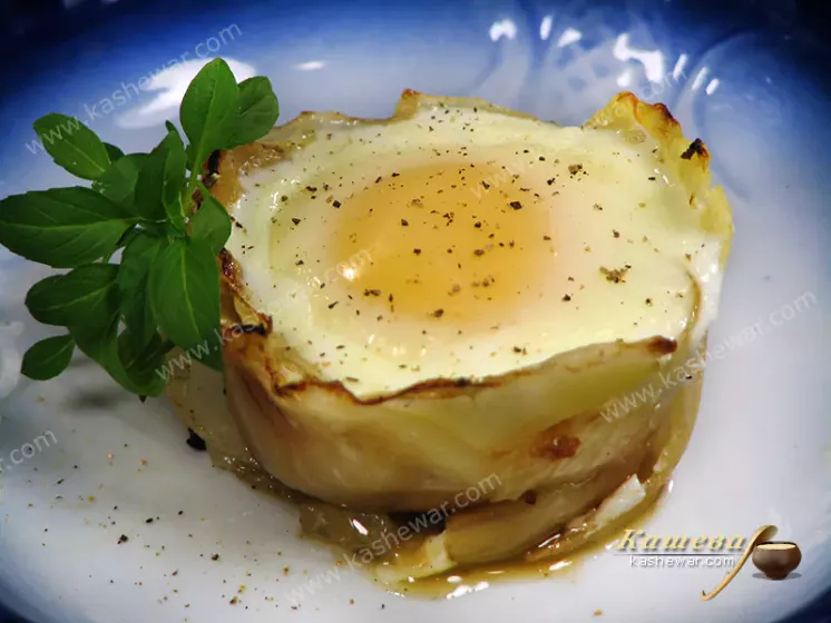Cabbage egg nests - recipe with photo, Belarusian cuisine