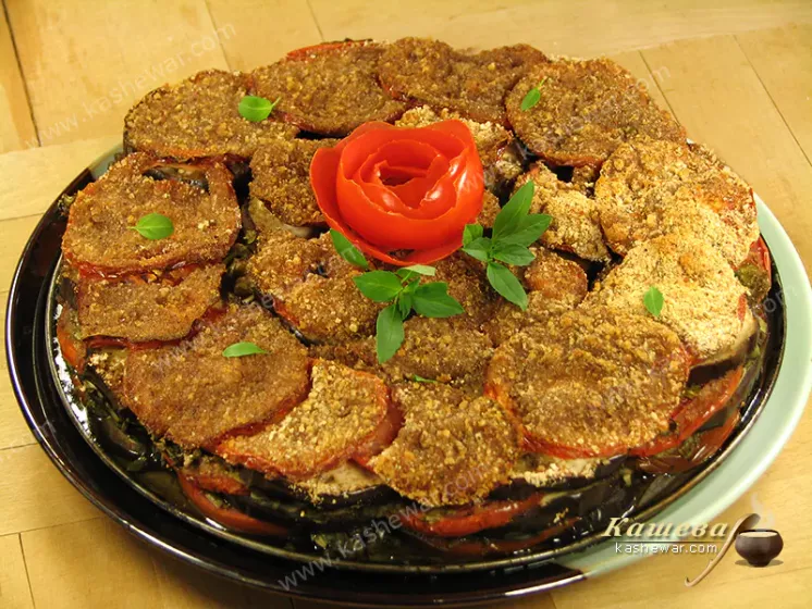 Запеканка из баклажанов и помидоров – рецепт с фото, украинская кухня