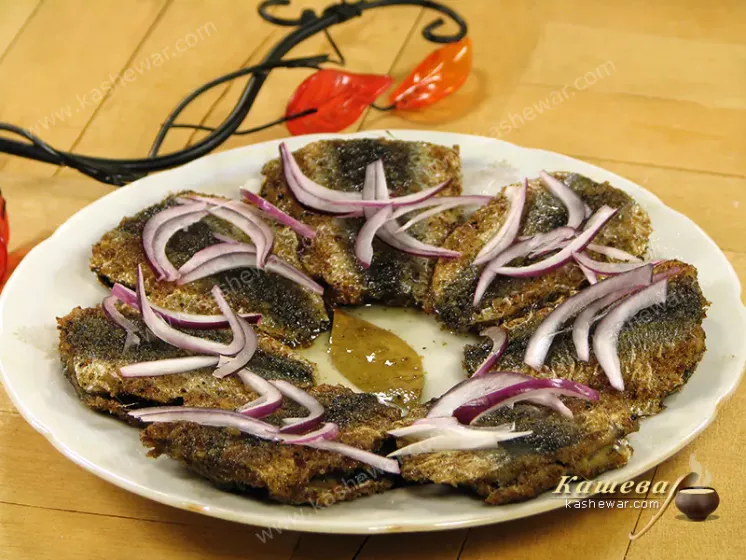 Fried baltic herrings in marinade - recipe with photo, Swedish cuisine
