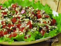 Салат із зеленої гречки – рецепт з фото, страви для сироїдів