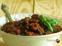 Tomato, bell pepper and greens sauce – recipe with photo, dishes for raw foodists
